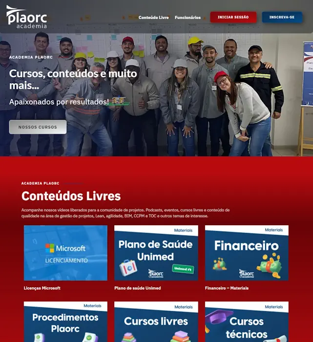 cliente plaorc alugue um site